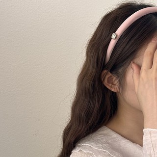 Bờm tóc nữ, băng đô bản nhỏ đính hạt trai nhân tạo Chồi accessories cho bạn gái nữ tính K150