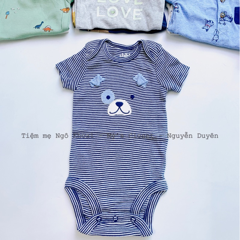 [MD116] 6-9M/7-9kg Body chip ngắn tay bé trai chất liệu cotton mềm mát