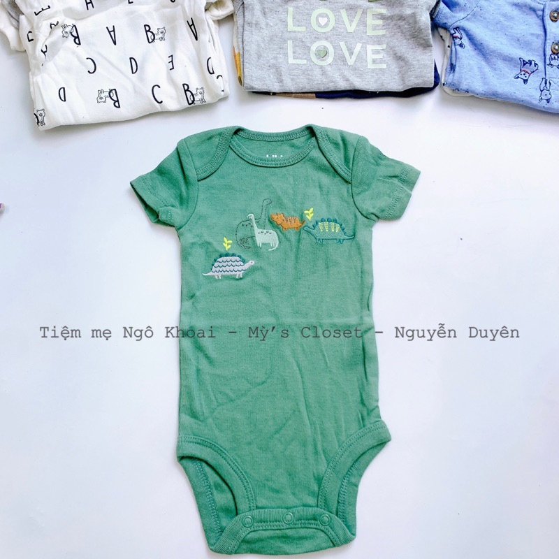 [MD116] 6-9M/7-9kg Body chip ngắn tay bé trai chất liệu cotton mềm mát