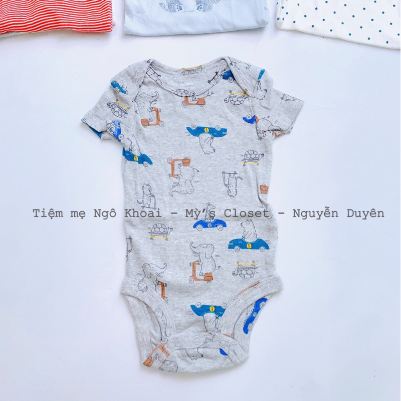 [MD116] 9-12M/8-10kg Body chip ngắn tay bé trai chất liệu cotton mềm mát