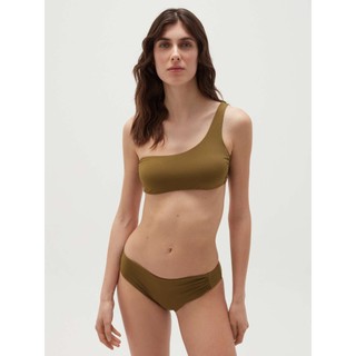 Áo bơi, áo bikini đi biển màu rêu, có sẵn đệm mút dáng quả ngang và quả tam giác hàng xuất khẩu OVS