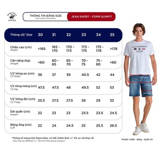 Beverly Hills Polo Club - Quần short Nam Slim Fit Đen QJSSS24V013
