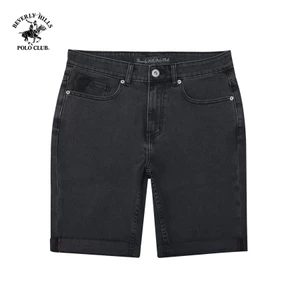 Beverly Hills Polo Club - Quần short Nam Slim Fit cotton Xám nhạt Trơn BHPC  QJSSS24V012