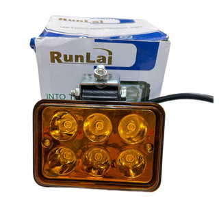 Đôi đèn led trợ sáng, đèn led Runlai 6 mắt màu vàng. (Giá 1 đôi)