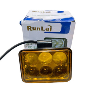 Đôi đèn led trợ sáng, đèn led Runlai 6 mắt màu vàng. (Giá 1 đôi)