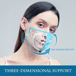Khung Đỡ Khẩu Trang 3D Silicone COMBO 5 Cái | Tạo Khoang Chống Bí Dễ Thở Không Dính Môi Tái Sử Dụng