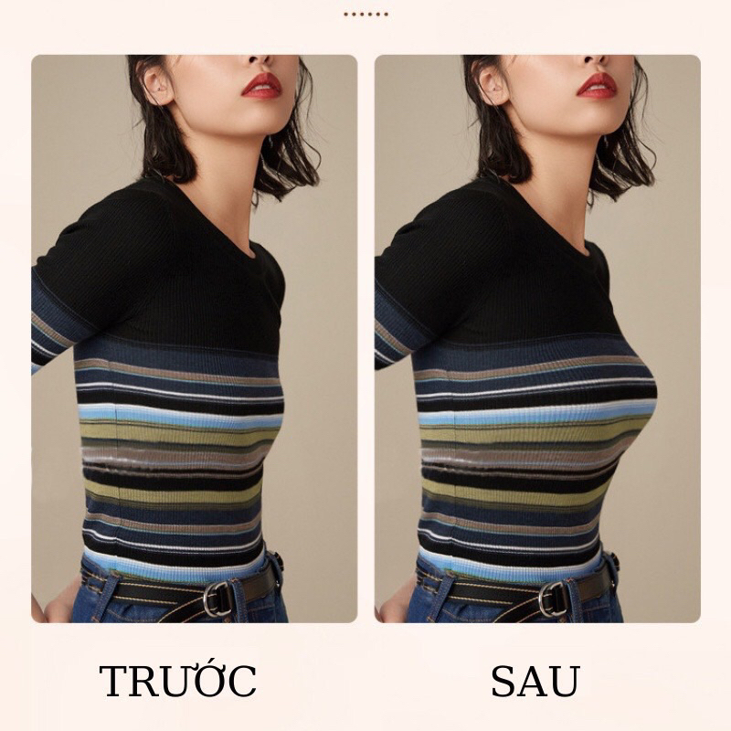 Áo Dán Nâng Ngực Tạo Khe Đệm Dày 6cm Cài Trước Kèm Dây Trong DN05