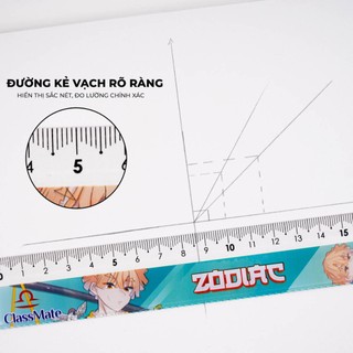 Thước Kẻ 20cm CLASSMATE In Hình Zodiac Macaron, Chất Liệu Nhựa Cao Cấp Dành Cho Học Sinh CL-RL206/ RL207