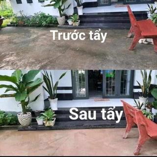 Bột Tẩy Rong Rêu Nhà Vệ Sinh 500g, tẩy sạch rong rêu bám trên nè xi măng, nền nhà
