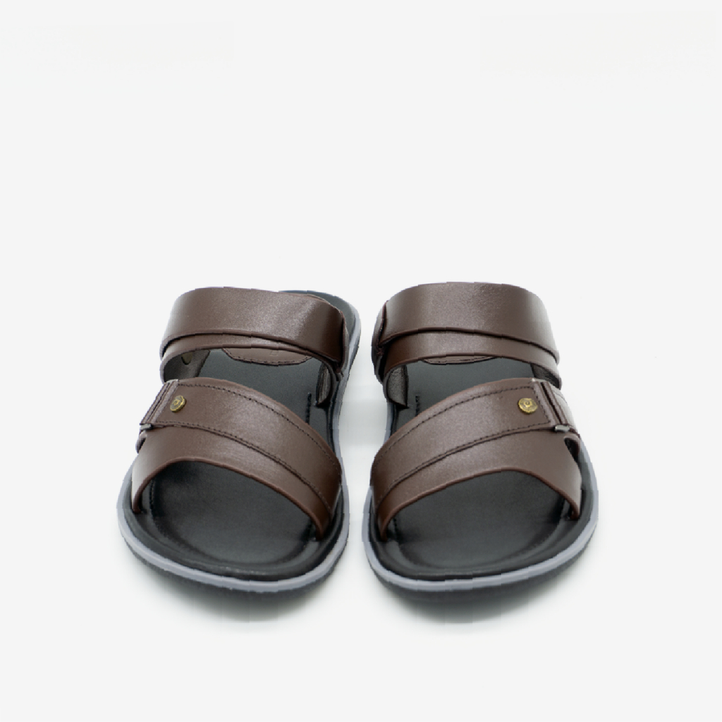 Ảnh Sandal nam Pierre Cardin Pháp da bò thật quai chéo, quai hậu không tăng giảm, đế cao su 156 - Hàng chính hãng 2