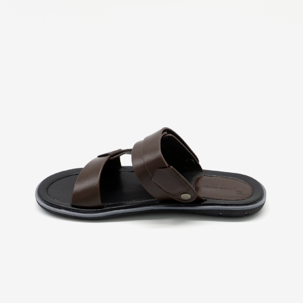Ảnh Sandal nam Pierre Cardin Pháp da bò thật quai chéo, quai hậu không tăng giảm, đế cao su 156 - Hàng chính hãng 4