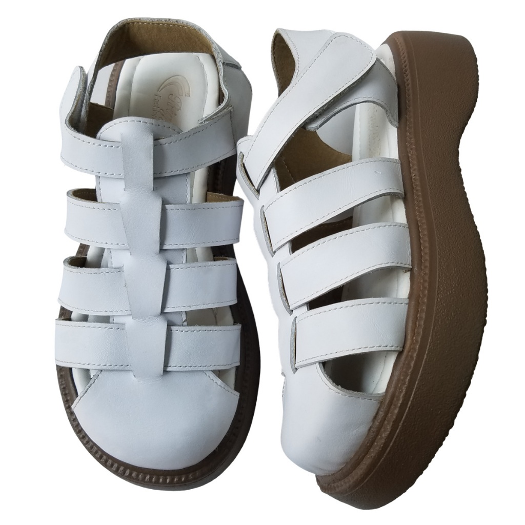 Giày sandal nữ da bò BIGGBEN Cao 4 Phân HKD855