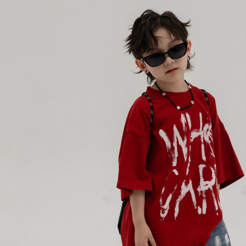 Áo thun ngắn tay mùa hè cho bé trai, bé gái in hình năng động, cổ tròn full size  | JJ Kids Fashion