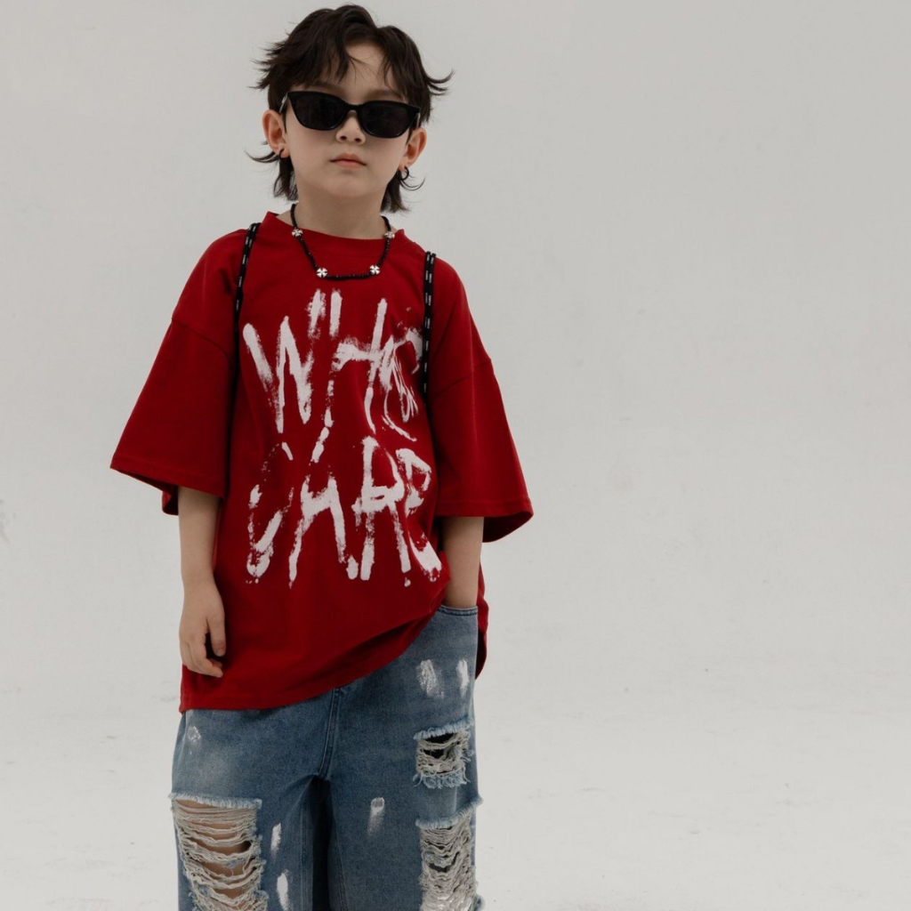 Áo thun ngắn tay mùa hè cho bé trai, bé gái in hình năng động, cổ tròn full size  | JJ Kids Fashion