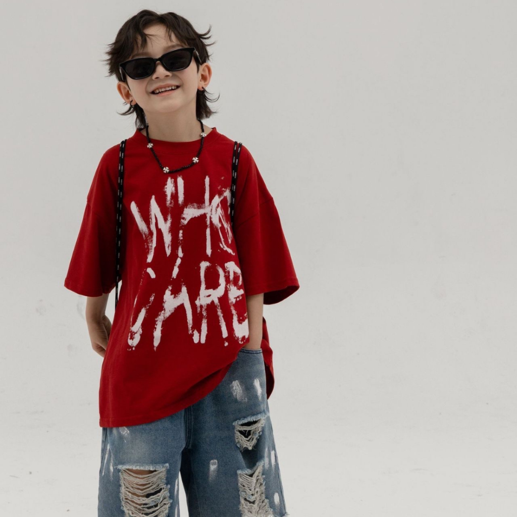 Áo thun ngắn tay mùa hè cho bé trai, bé gái in hình năng động, cổ tròn full size  | JJ Kids Fashion