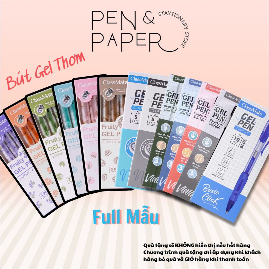 Bút Gel Bấm, Bút Gel Nắp CLASSMATE 2024 - 1 Chiếc Ngòi 0.5 mm Độc Đáo ...