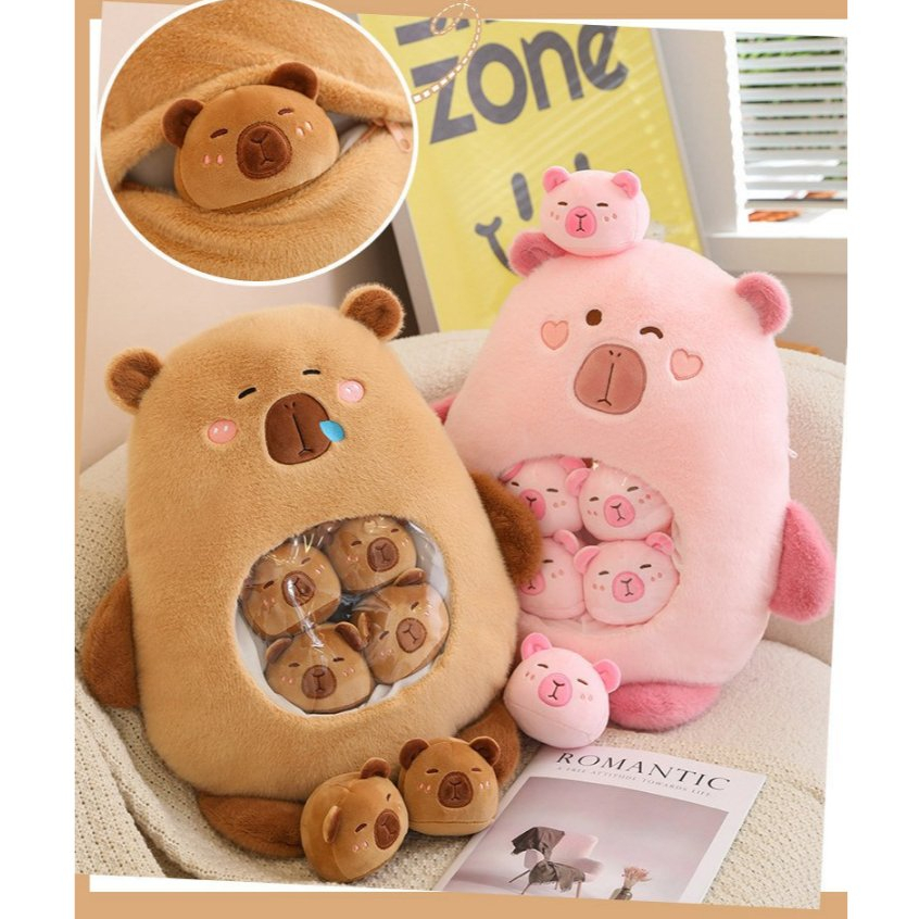 Ui ui GẤU BÔNG Capybara Túi Đồ ăn vặt [ Mua 1 Được 6 hạt Đậu ] Thú Bông ...