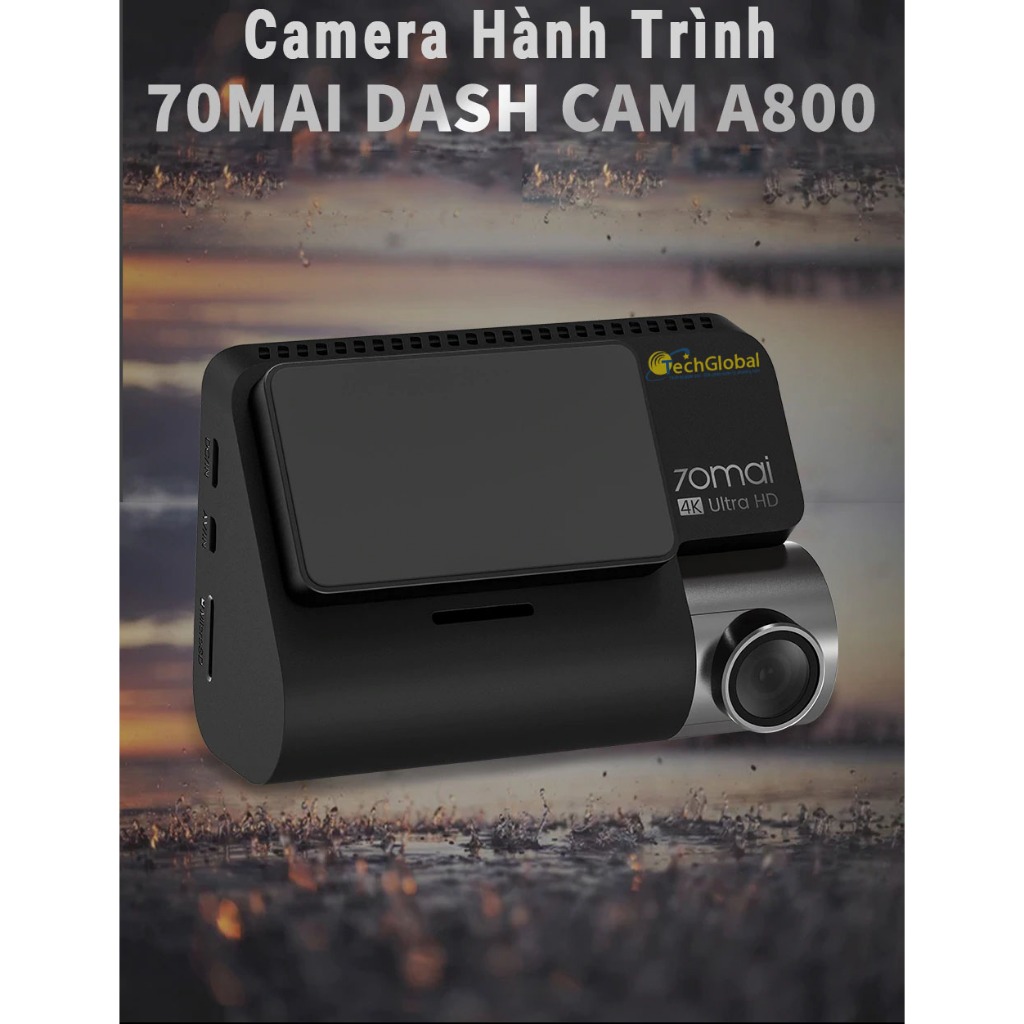 Camera Hành Trình Xiaomi 70mai A800 Ghi Hình 4K Wifi GPS(cam trước, bản ...