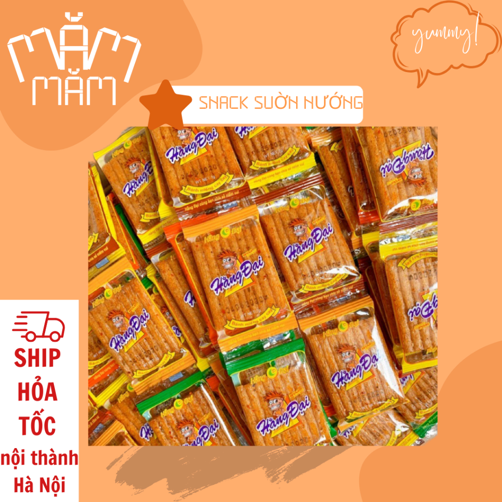 [SHOP MỚI - MUA CÓ QUÀ] Combo 10-15-20 gói snack xườn dê cay cay Hằng ...