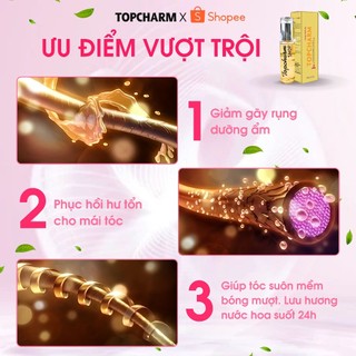 Tinh dầu dưỡng tóc mượt ngăn rụng Serum tóc phục hồi hư tổn giảm gãy rụng tóc lưu hương 24h TOPCHARM