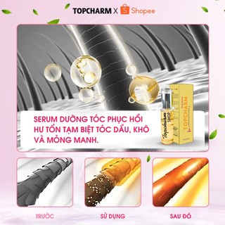 Tinh dầu dưỡng tóc mượt ngăn rụng Serum tóc phục hồi hư tổn giảm gãy rụng tóc lưu hương 24h TOPCHARM