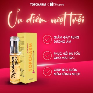Tinh dầu dưỡng tóc Hair Serum giúp mềm mượt bóng tóc phục hồi hư tổn lưu hương 24h TOPCHARM 100ml