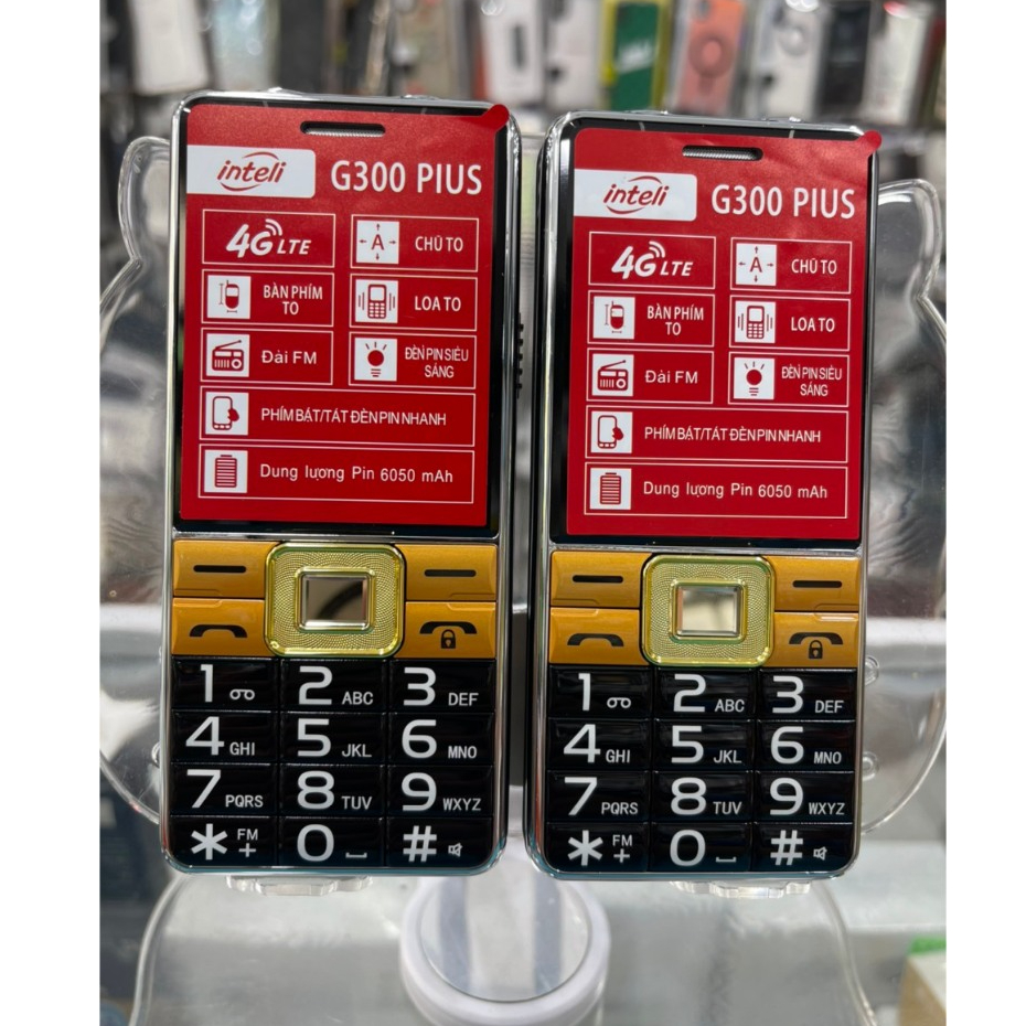 Điện thoại inteli G300 Plus (Máy Dùng Cho Sim Viettel) bàn phím lớn ...