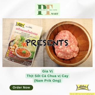 Gia vị Mỳ Spaghetti Sốt Bò Bầm 50g Lobo Thái. Nam Prik Ong Seasoning --> Sốt Mì Ý Thịt Bầm