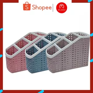 Khay Nhựa Tiện Ích 4 ngăn để bàn, cắm bút, đựng đồ đa năng Việt Nhật bền đẹp My Nhân