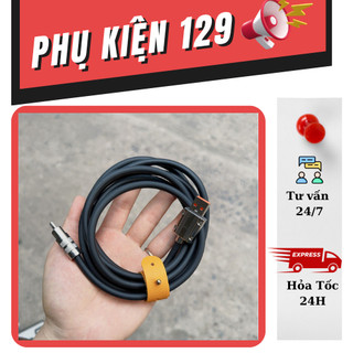 Dây cáp sạc nhanh điện thoại bọc silicon dày, lõi đồng, đầu sạc chắc chắn dài 1m 1.5m 2m cho mọi máy điện thại