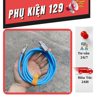 Dây cáp sạc nhanh điện thoại bọc silicon dày, lõi đồng, đầu sạc chắc chắn dài 1m 1.5m 2m cho mọi máy điện thại