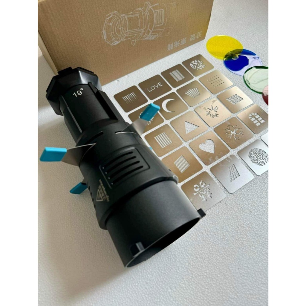 Product image Bộ Tạo Hiệu Ứng Ánh Sáng Nghệ Thuật YG-90 ( YG90 ) 20 Miếng Hiệu Ứng Và 4 Gel Màu Chính Hãng ZSYB 7