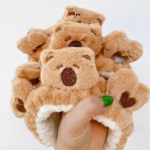 Cài Tóc, Bờm Tóc Capybara LINDO, Cài Tóc Dễ Thương, Lông Nhung Mềm Mại, Kiểu dáng Đa Dạng