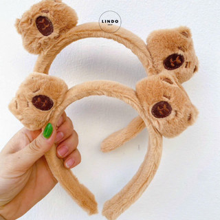 Cài Tóc, Bờm Tóc Capybara LINDO, Cài Tóc Dễ Thương, Lông Nhung Mềm Mại, Kiểu dáng Đa Dạng