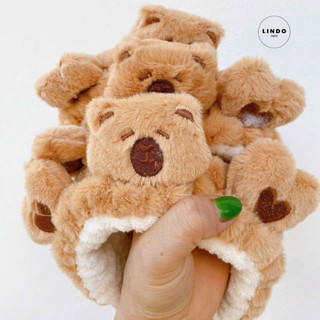 Cài Tóc, Bờm Tóc Capybara LINDO, Cài Tóc Dễ Thương, Lông Nhung Mềm Mại, Kiểu dáng Đa Dạng