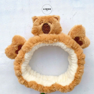 Cài Tóc, Bờm Tóc Capybara LINDO, Cài Tóc Dễ Thương, Lông Nhung Mềm Mại, Kiểu dáng Đa Dạng