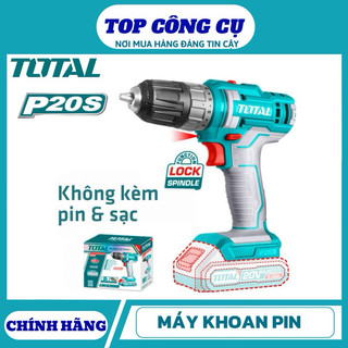 TOTAL Máy khoan pin 20V chưa kèm pin sạc | Mô-men xoắn cực đại 45Nm TDLI200515 / TDLI20051