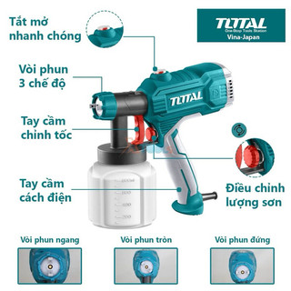 TOTAL MÁY PHUN SƠN ĐIỆN 450W TT3506