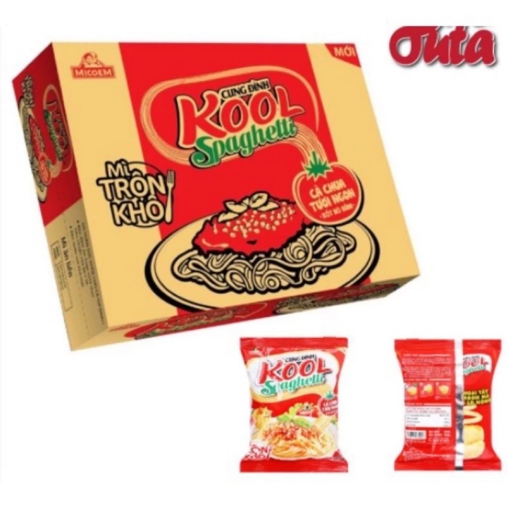 Thùng 30 gói Mì Trộn Cung Đình Kool Spaghetti gói 105g | Shopee Việt Nam