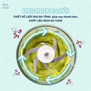 Máy Xay Ăn Dặm CHIBÉ CB041 Xay Đa Năng Rau Củ Cháo Thịt Cho Bé