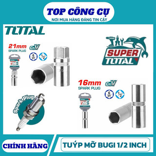 ĐỒ NGHỀ TOTAL Đầu tuýp lục giác mở bugi 1/2 INCH 16MM —> 21MM THSPS12166 / THSPS12216