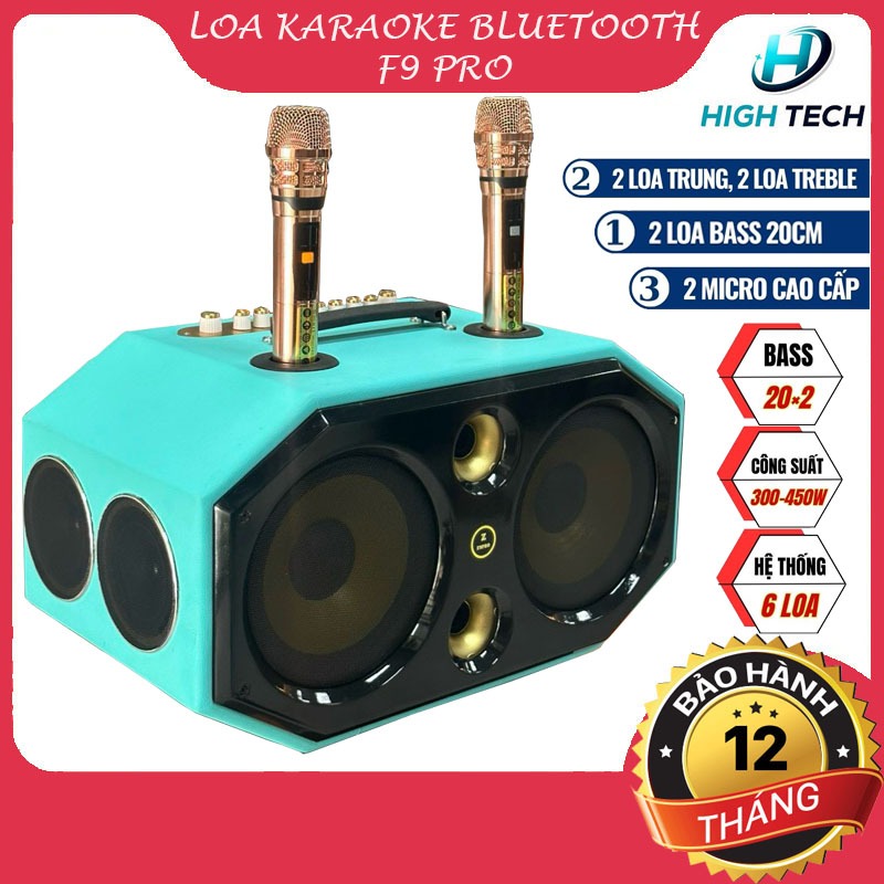 Loa Karaoke Bluetooth Lục Giác F9 Pro, Công Suất 450w, Bass Đôi ...