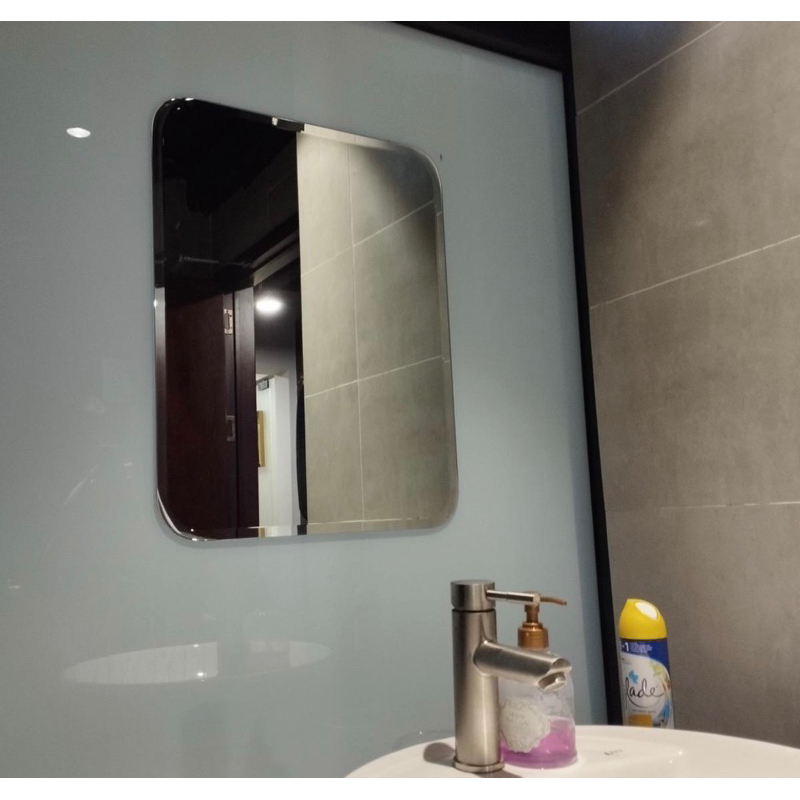 [Tặng Phụ Kiện Lắp] 30X45CM GƯƠNG CHỮ NHẬT BO GÓC TREO NHÀ TẮM, DERCO PHÒNG