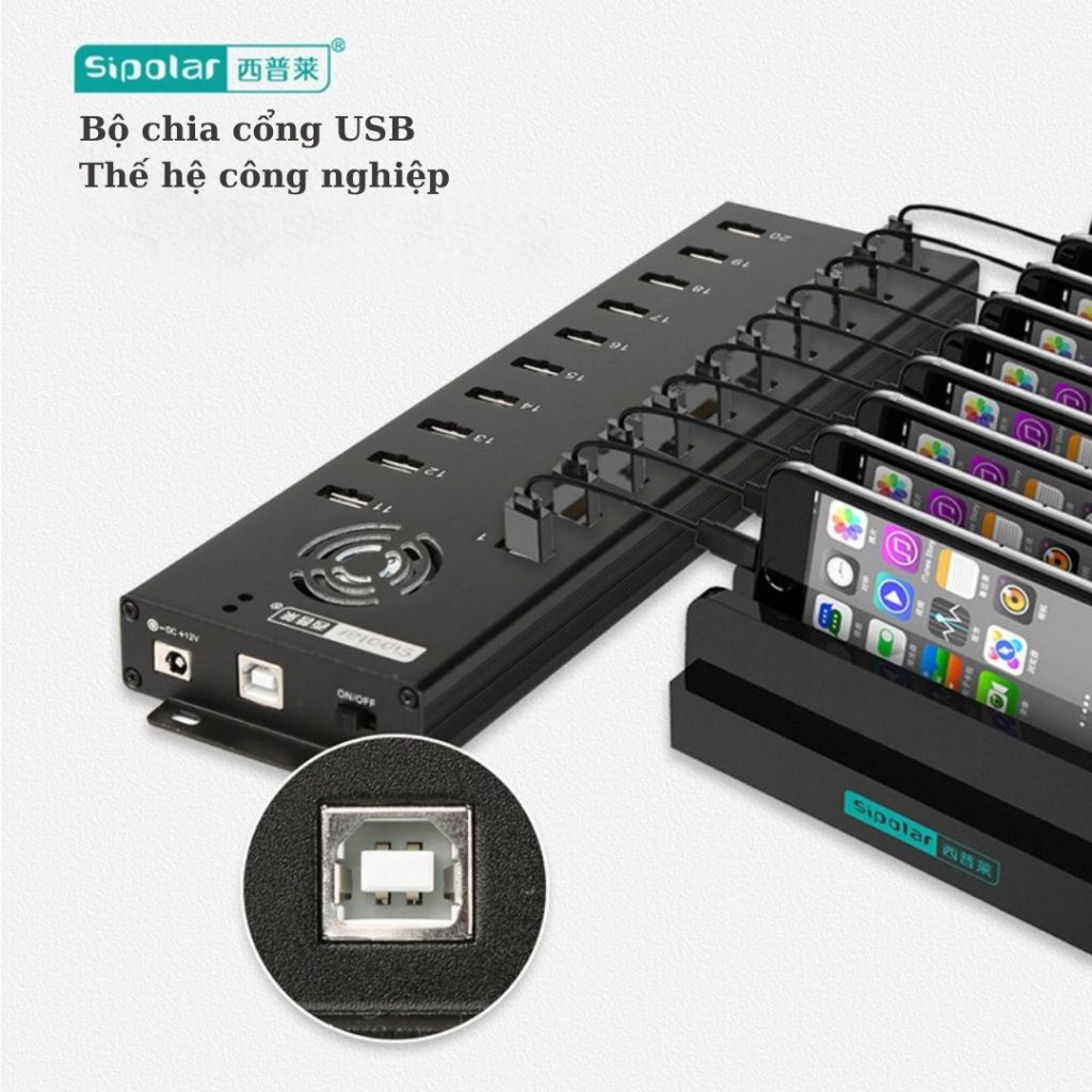 Hub usb 20 32 cổng sipolar , Bộ chia cổng usb 32 port sipolar | Shopee ...
