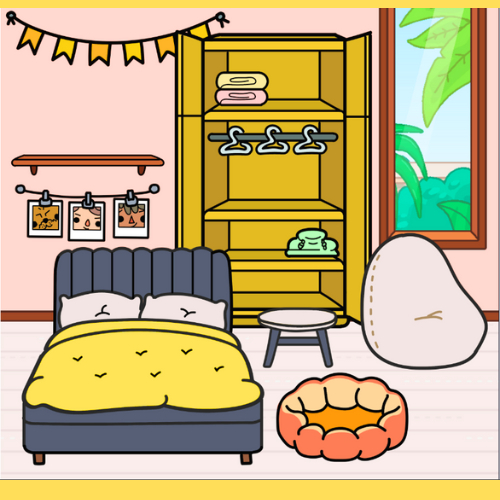 ( MỚI ) Đồ Chơi Bóc Dán Bằng Giấy Ngôi Nhà Bằng Giấy Thủ Công Toca Boca Life Children T3 Đồ Chơi - Squishy - Kuromi - Đồ