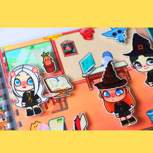 ( MỚI ) Đồ Chơi Bóc Dán Bằng Giấy - Ngôi Nhà Bằng Giấy Thủ Công Toca Life World Phù Thủy Harry Potter T4 - Squishi kurom