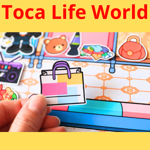 ( MỚI ) Đồ Chơi Bóc Dán Bằng Giấy Ngôi Nhà Bằng Giấy Thủ Công Toca Life World Doll House T1 Đồ Chơi - Squishy - Kuromi