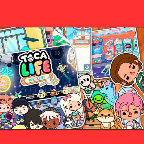 ( MỚI ) Đồ Chơi Bóc Dán Bằng Giấy Ngôi Nhà Bằng Giấy Thủ Công Toca Boca Life World Weekend T2 Đồ Chơi - Squishy - Kuromi