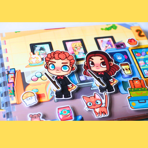 ( MỚI ) Đồ Chơi Bóc Dán Bằng Giấy - Ngôi Nhà Bằng Giấy Thủ Công Toca Life World Phù Thủy Harry Potter T4 - Squishi kurom
