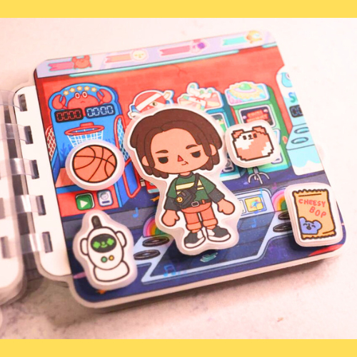 ( MỚI ) Đồ Chơi Bóc Dán Bằng Giấy Ngôi Nhà Bằng Giấy Thủ Công Toca Boca Life World Weekend T2 Đồ Chơi - Squishy - Kuromi